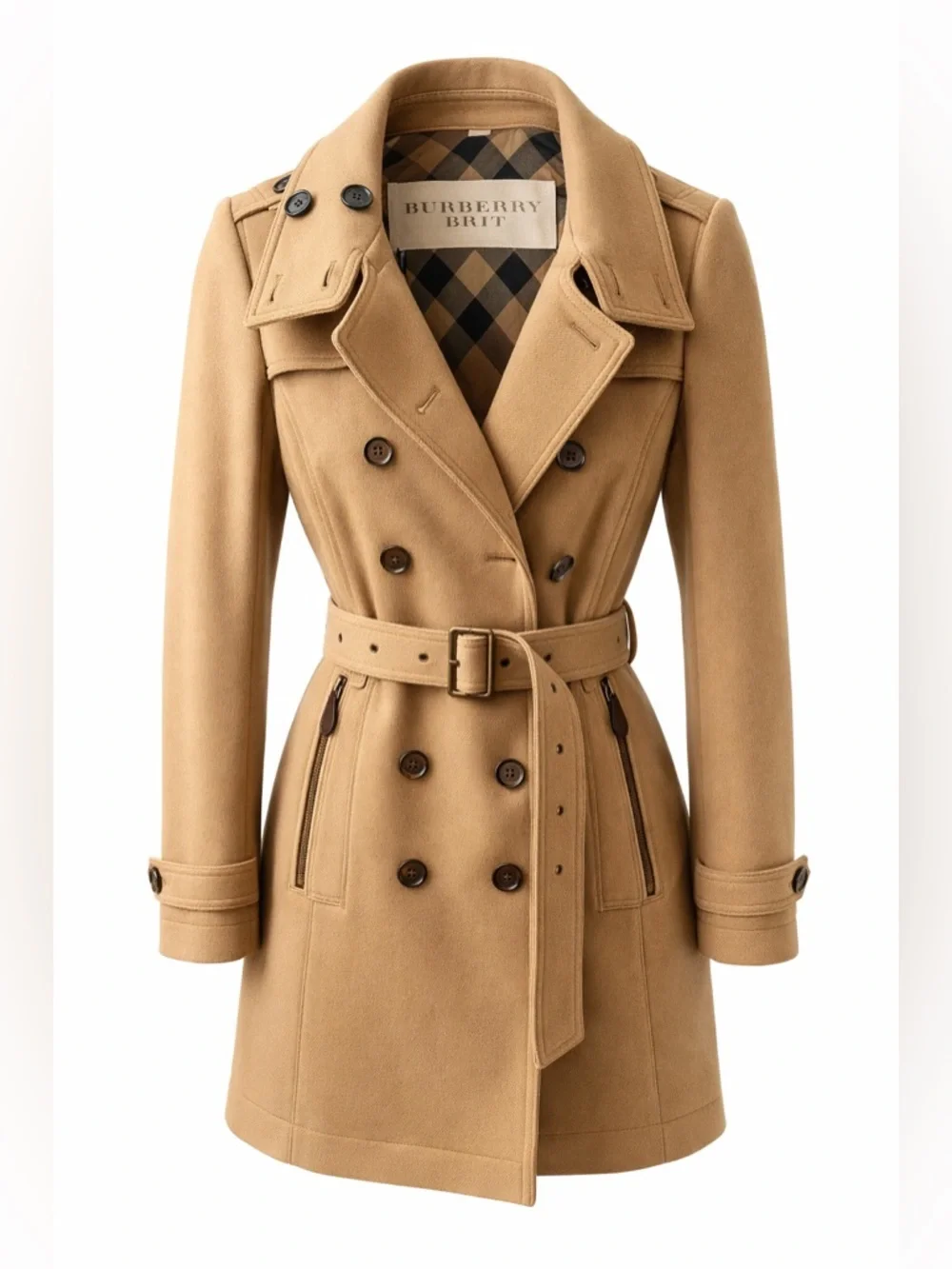BURBERRY | Camel Wool Daylesmoore Heritage Military Trench Coat Belted US 6 - Picture 1 of 15